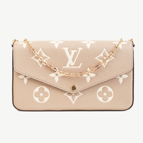 Louis Vuitton Handbags - *SOLD* Louis Vuitton Félicie Pochette Monogram Empreinte Grey & Cream Leather
